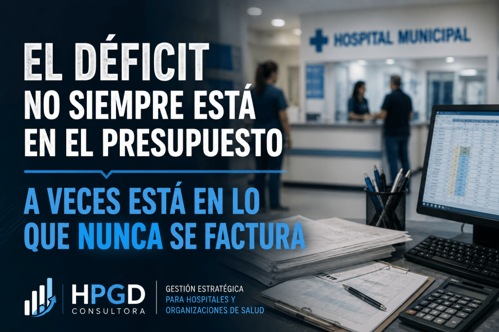 Hospital municipal con prestaciones médicas realizadas que no son facturadas a obras sociales y generan pérdida de recupero hospitalario.